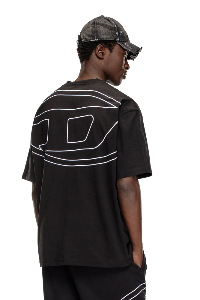T-shirt with maxi oval D embroidery (1)