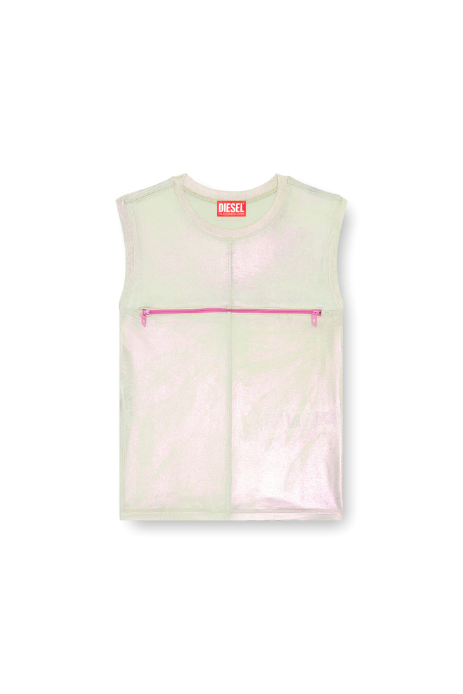Metallic tank top with chest slit (3)