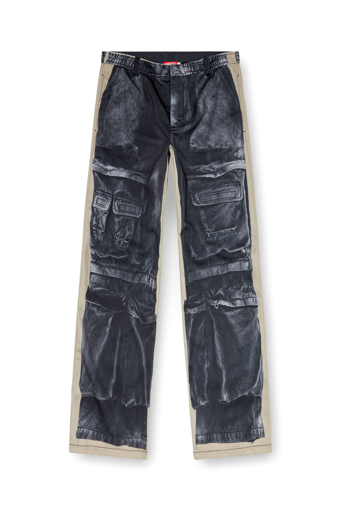 Twill trousers with cargo pant print (4)