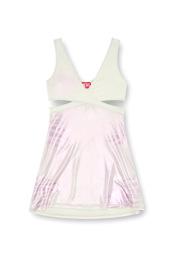 Short Cut-Out Dress In Metallic Jersey (3)
