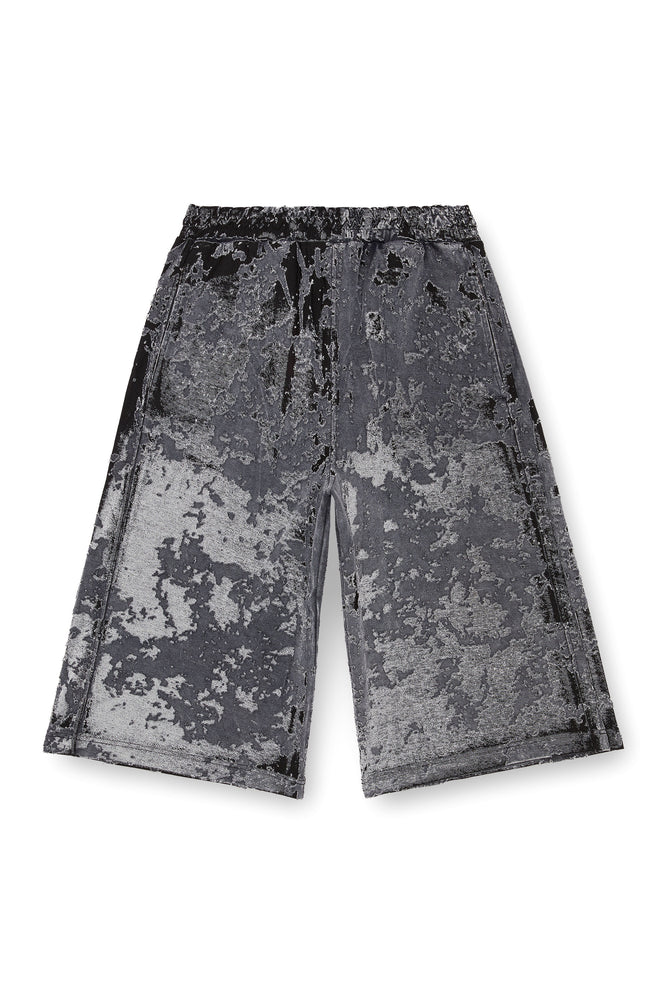 Burnout Sweat Shorts With Camo Effect (5)