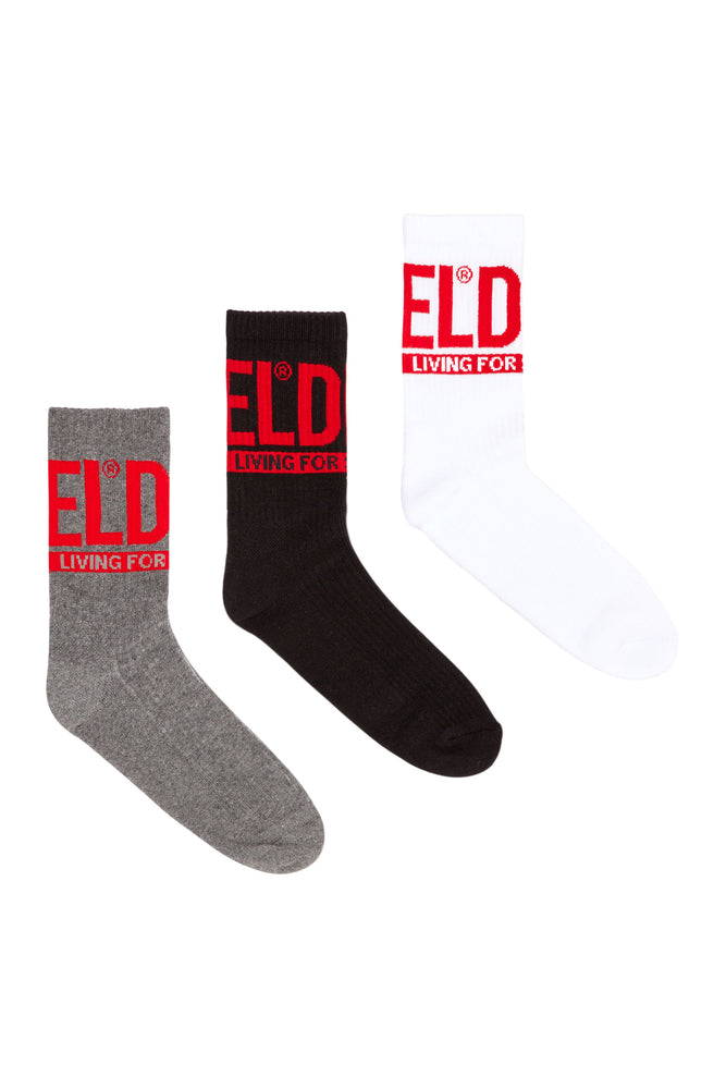 3-Pack Of Socks With Diesel Logo