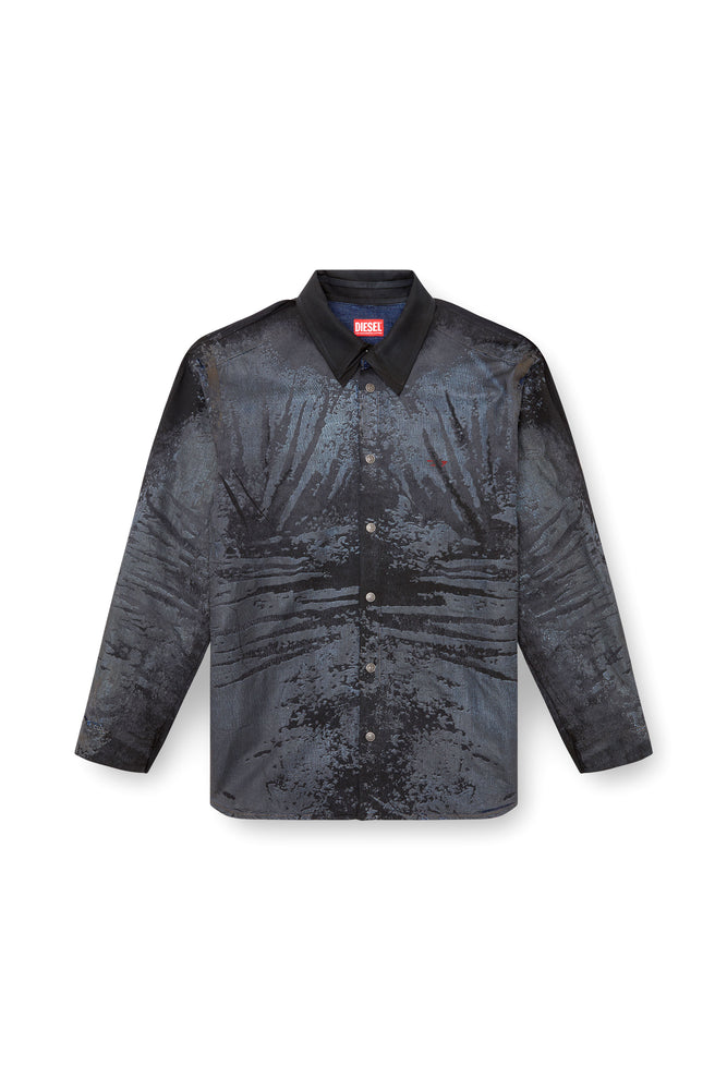 Shirt in peel-off denim and muslin (4)