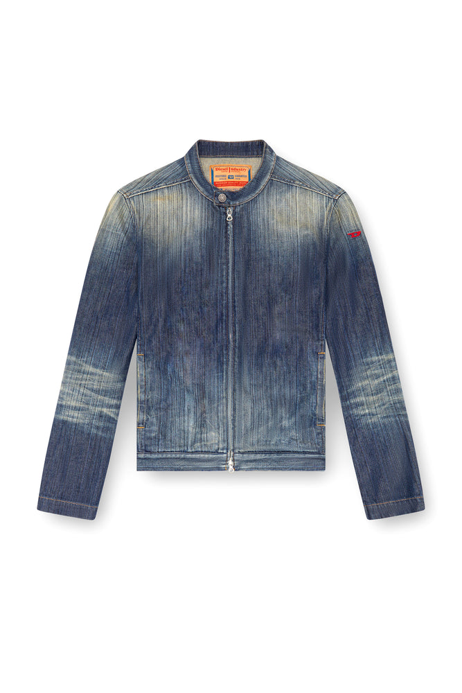 Moto jacket in streaky denim (5)