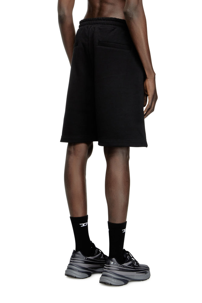 Fleece-back sweat shorts (1)