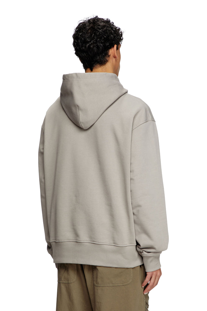 Hoodie with metallic logo (1)