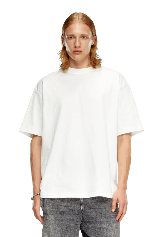 T-shirt with maxi oval D embroidery | Diesel Online