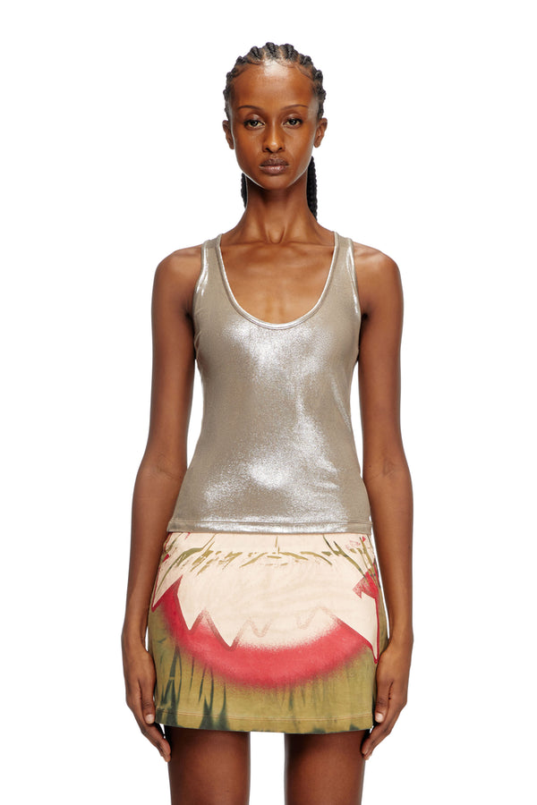 Metallic tank top | Diesel Online