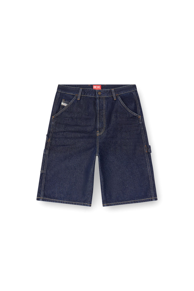 Utility shorts in clean-wash denim (3)