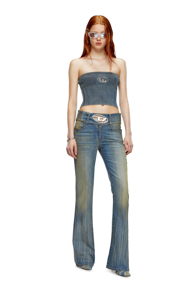 Rib-knit tube top with Oval D (3)