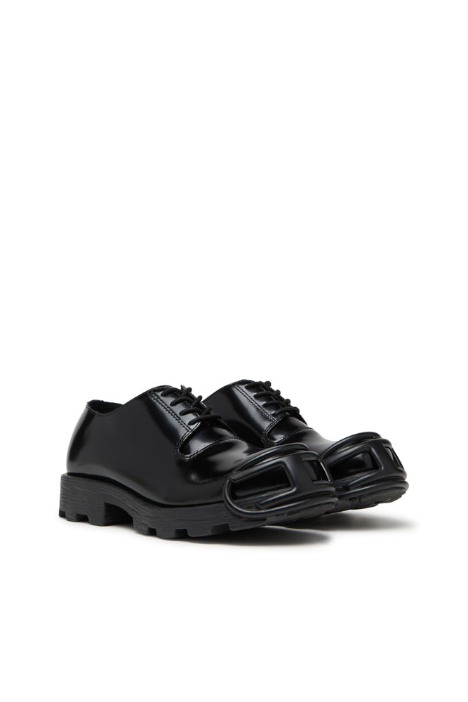 D-Hammer-Leather lace-up shoes with oval D toe cap (1)