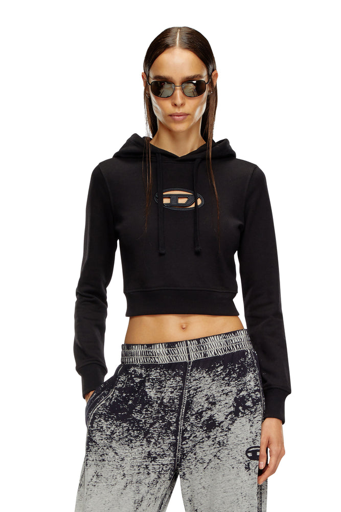 Hoodie with cut-out Oval D Logo | Diesel Online Hoodie with cut-out Oval D Logo | Diesel Online