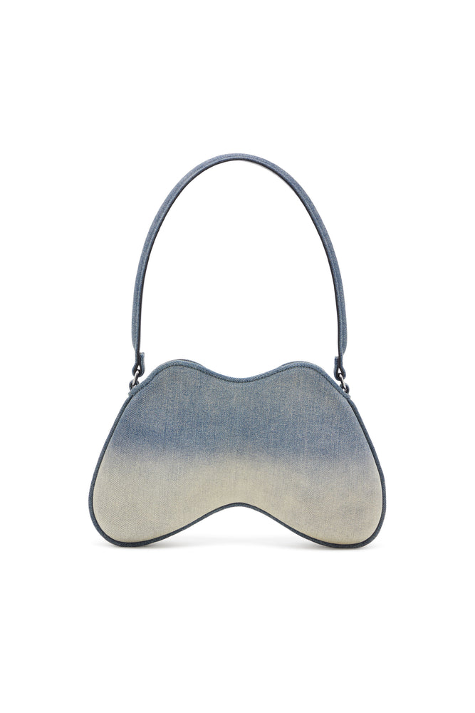 Double-D-Shoulder bag in solarised denim (1)