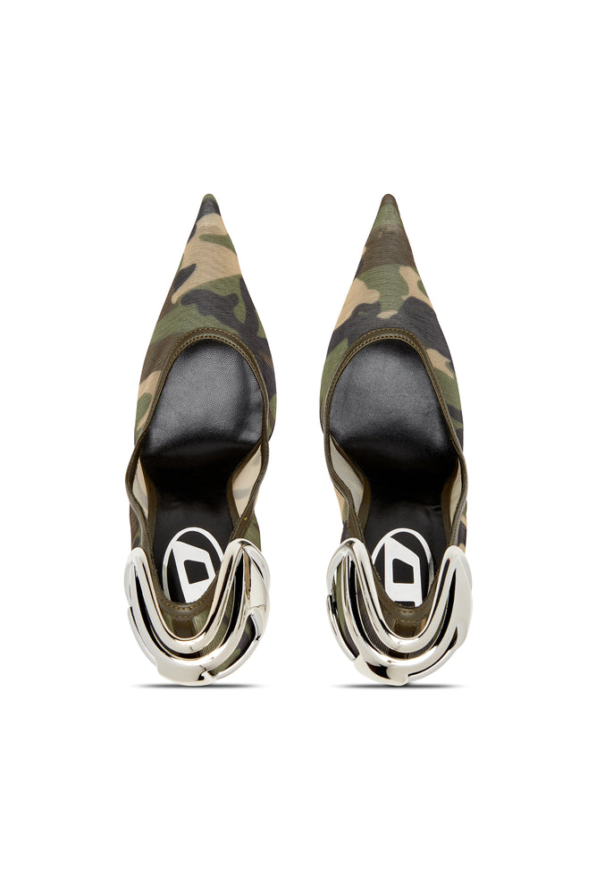 D-Ten&Half-Camo-mesh pumps with curved heel (3)