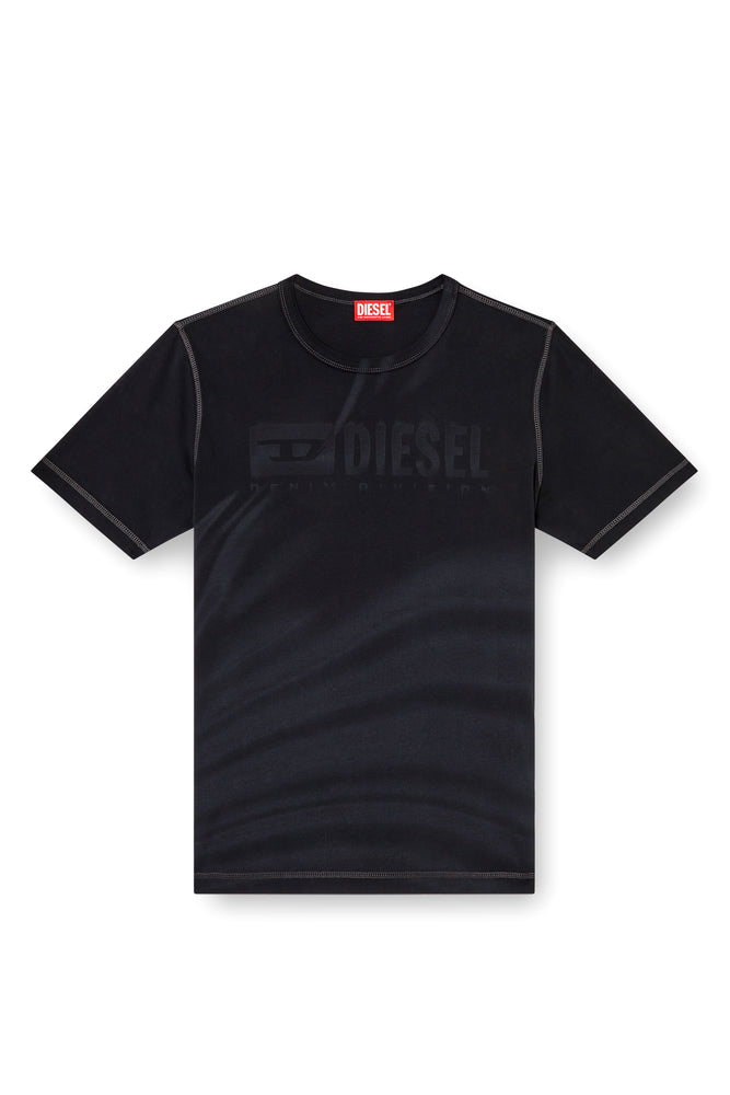 Laser-faded logo T-shirt (3)