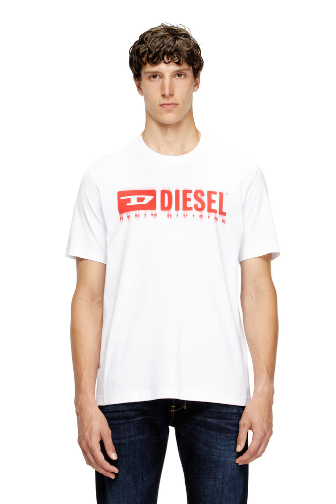 T-shirt with blurry Diesel logo