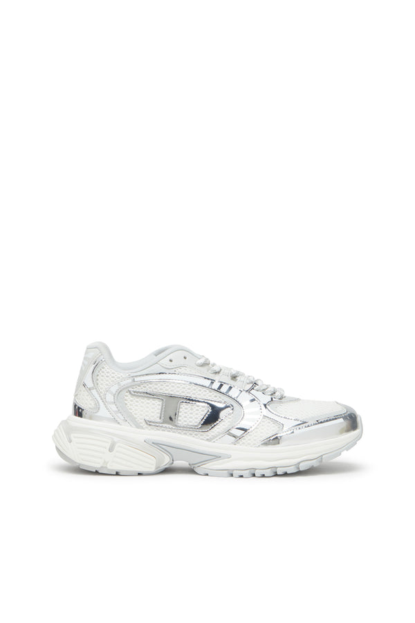 まーさん S-Pro-V-Dense-Metallic mesh sneakers with Oval D logo Diesel South