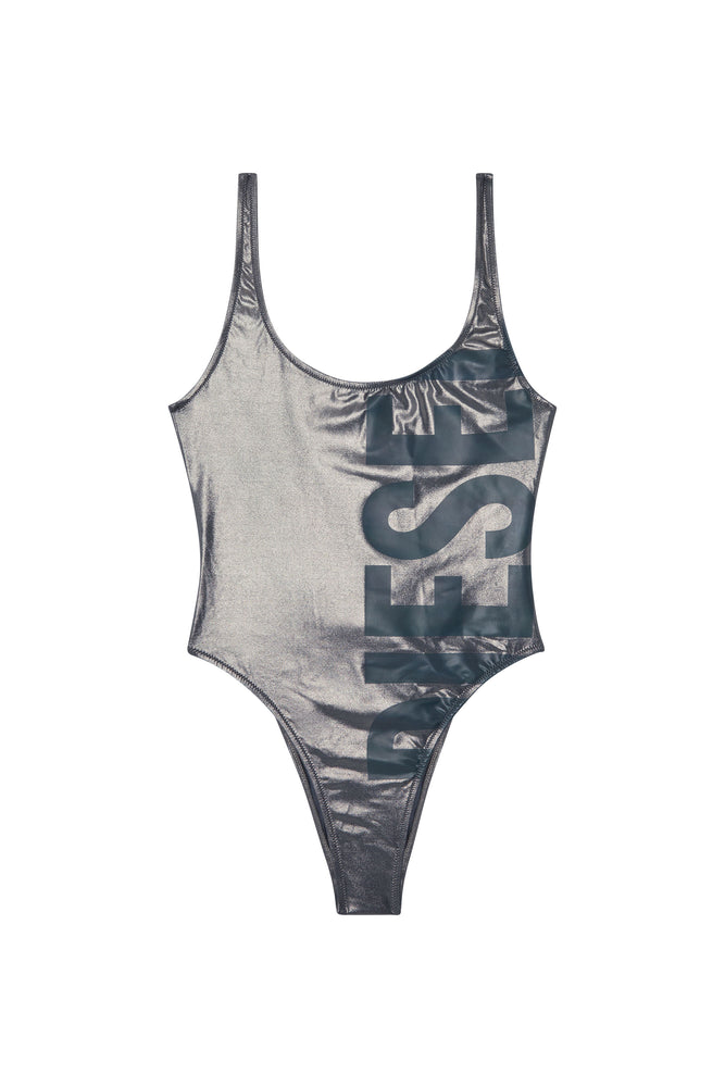 Metallic logo swimsuit (3)