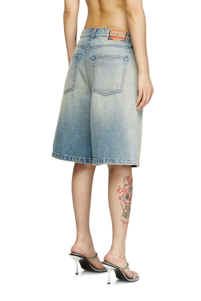 Shorts in worn-effect denim (1)