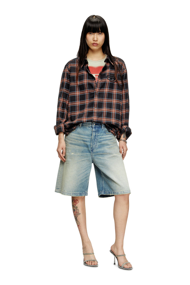 Shorts in worn-effect denim (3)