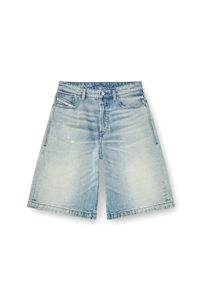 Shorts in worn-effect denim (4)
