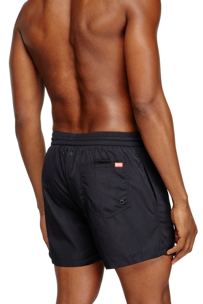 Mid-length swim shorts with maxi logo (1)