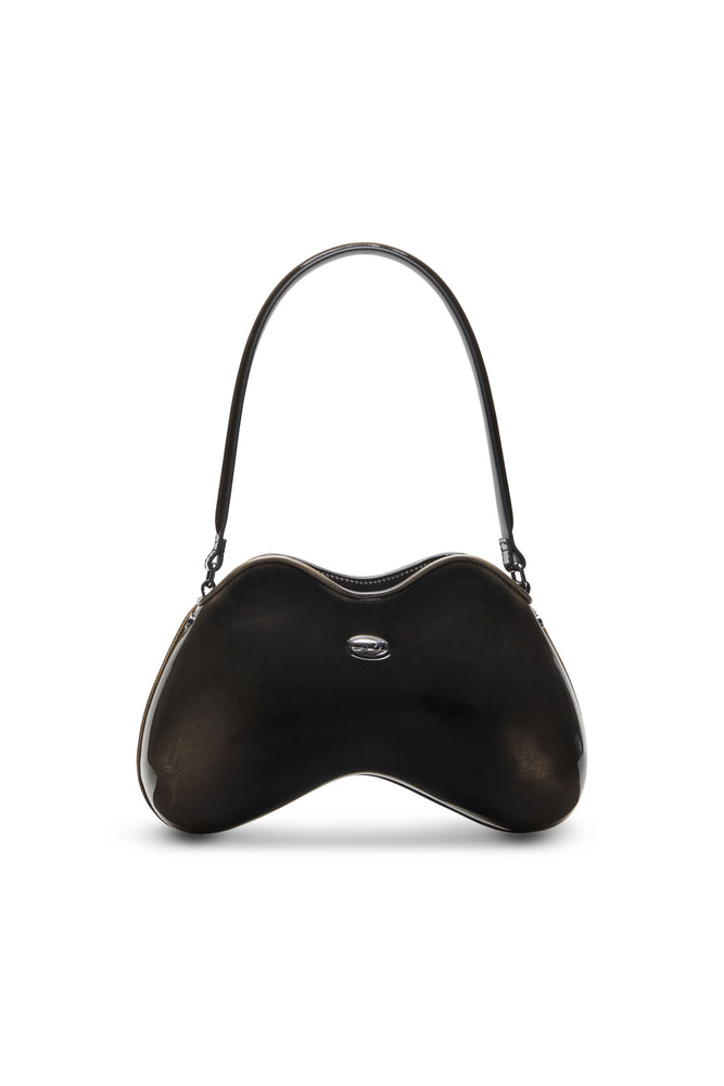 Double-D-Rigid shoulder bag in dégradé glossy PU