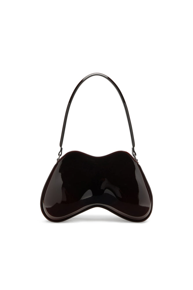 Double-D-Rigid shoulder bag in dégradé glossy PU (1)
