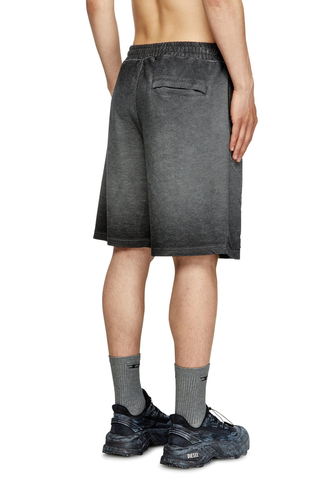 Sweat shorts with phoenix devoré (1)