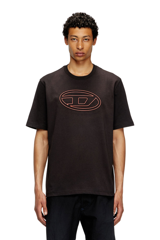 T-shirt with embossed Oval D | Diesel Online