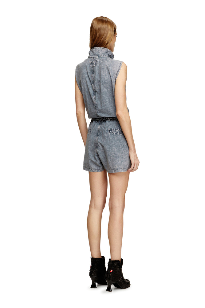 Playsuit in treated nylon (1)