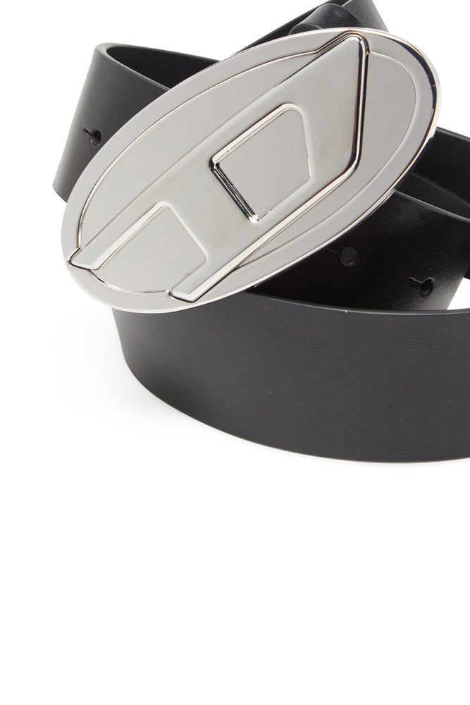 4cm leather belt with Oval D plaque (2)