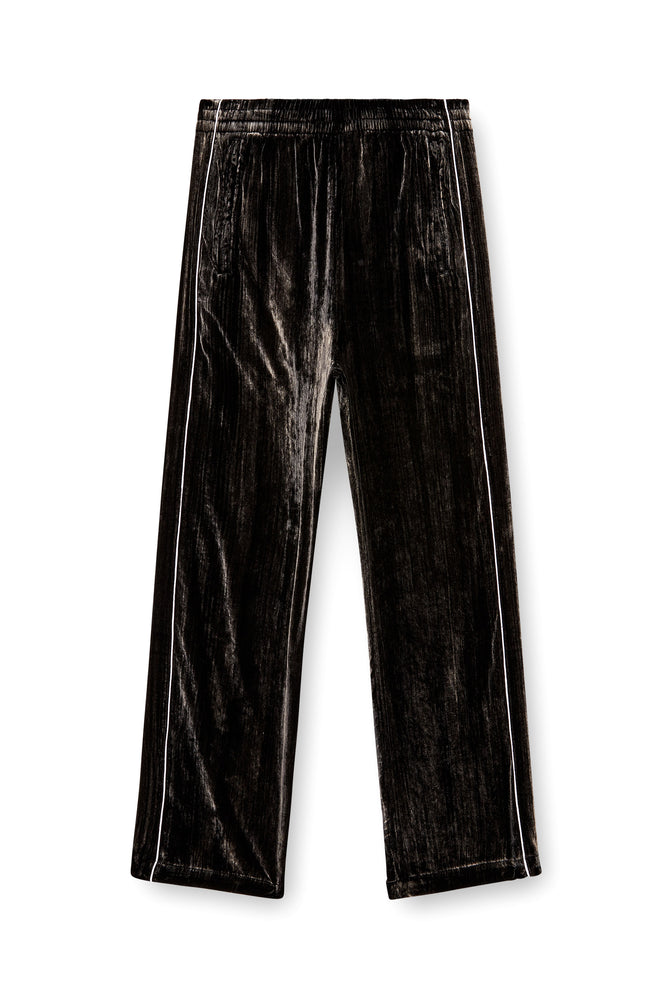 Track pants in treated velvet (3)