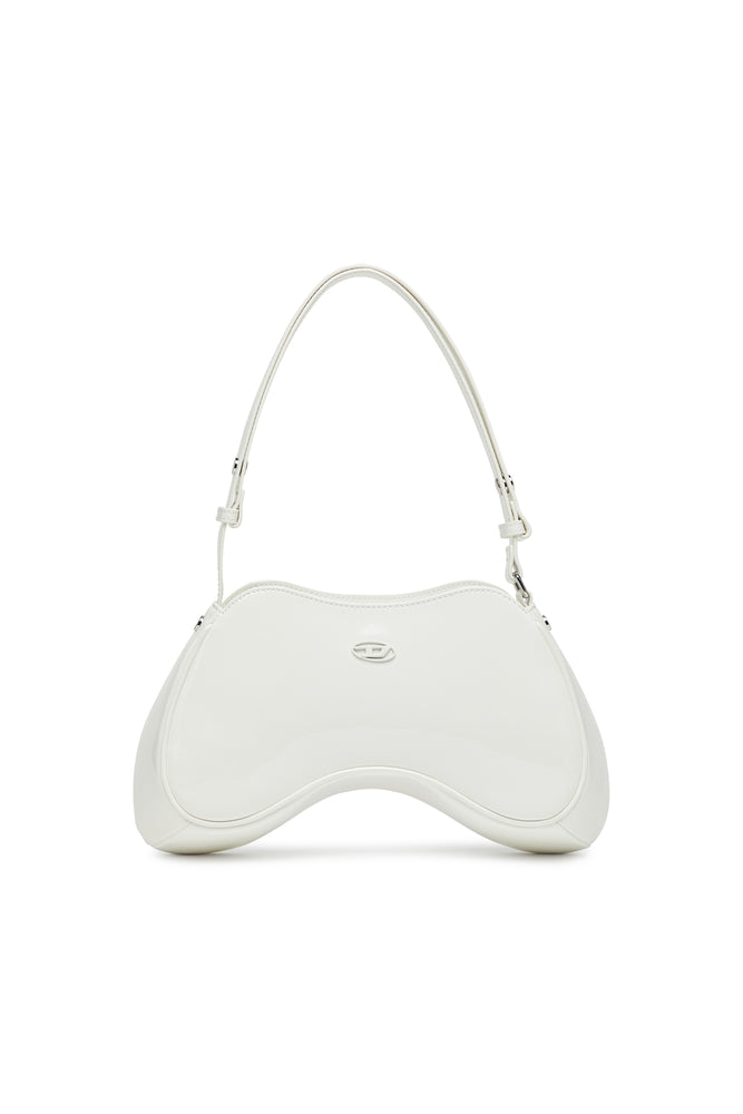 Play-Glossy crossbody bag with tonal logo