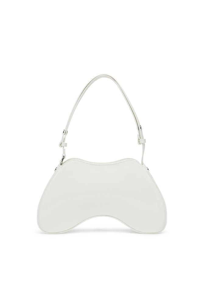 Play-Glossy crossbody bag with tonal logo (1)