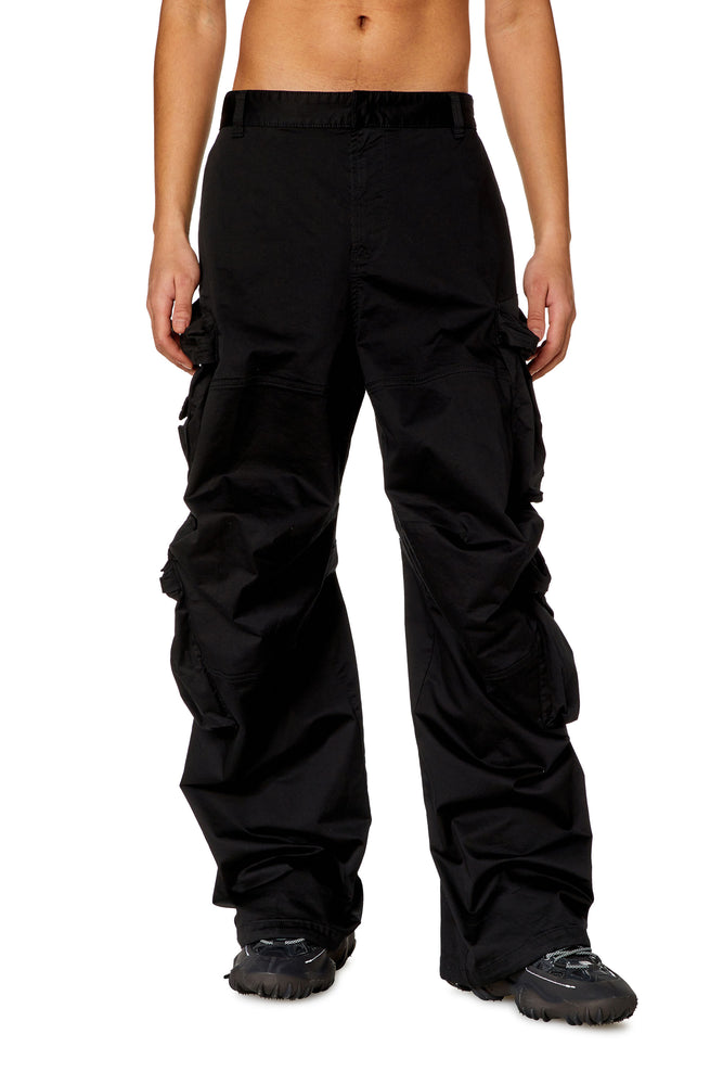 Cargo pants in stretch cotton satin | Diesel South Africa