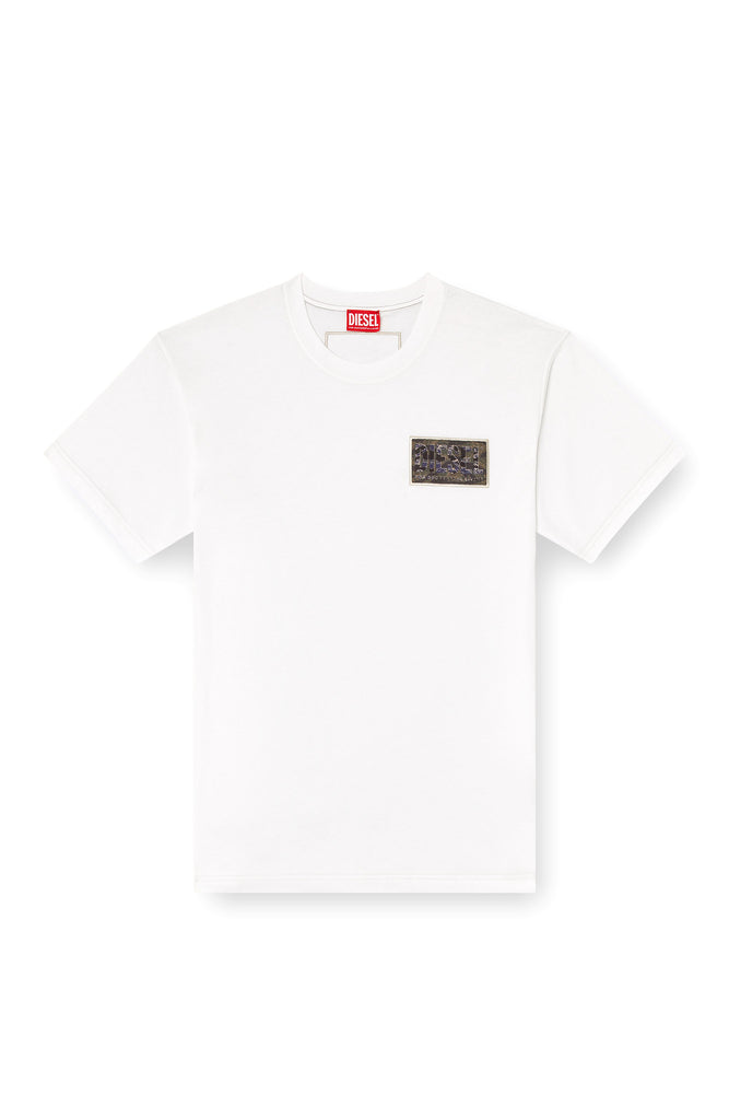 T-shirt with camo logo patch (3)