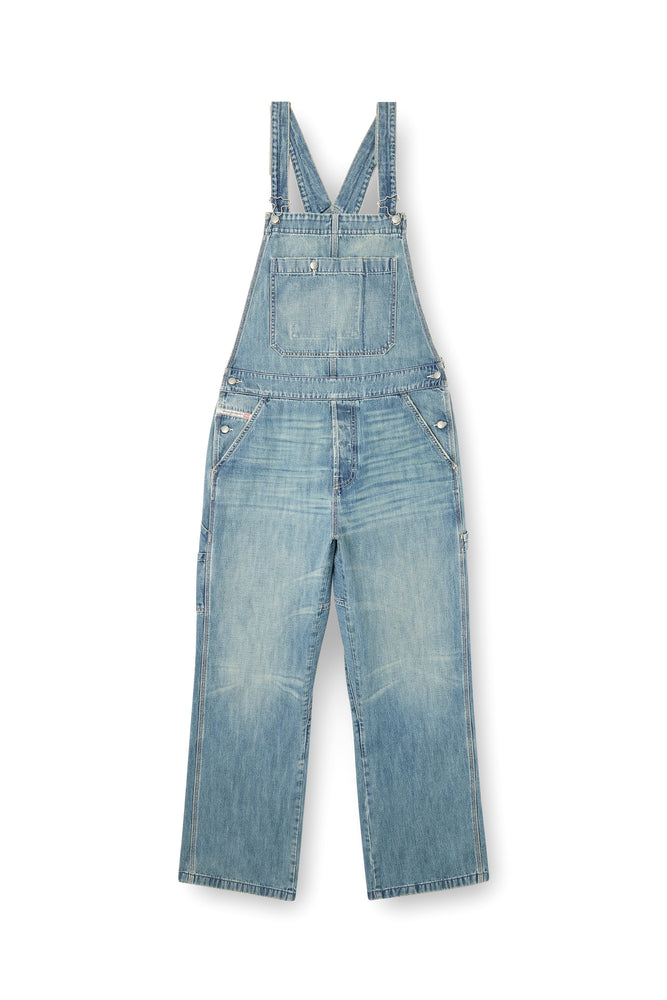 Utility-style denim dungarees (6)