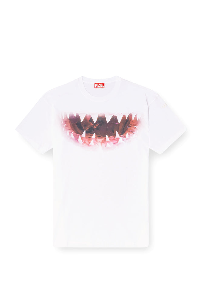 Cotton t-shirt with Shark mouth print (2)