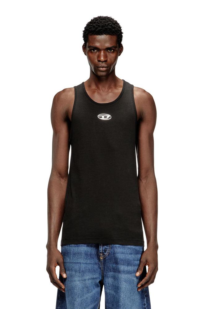 Cotton tank top with logo | Diesel Online Cotton tank top with logo | Diesel Online