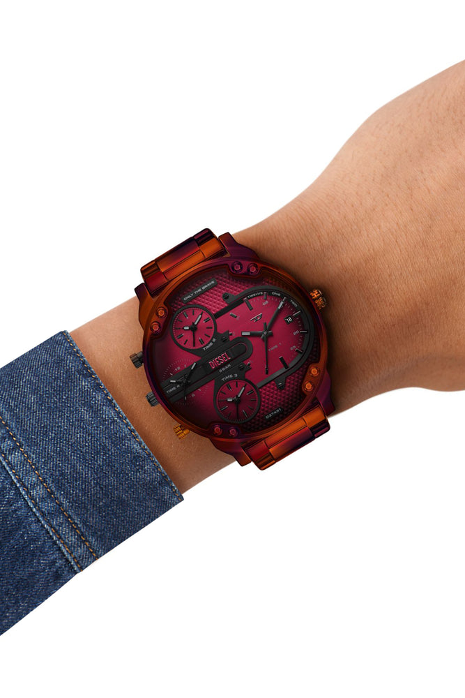 Mr. Daddy Slim Multi-Movement Red Stainless Steel Watch (3)
