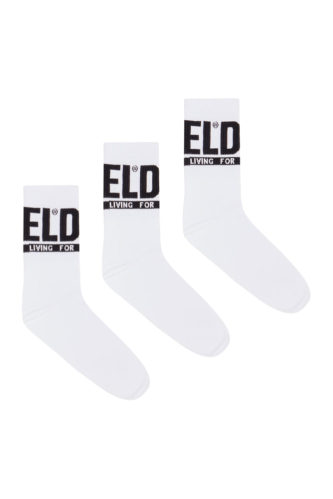 3-pack of logo cuff socks