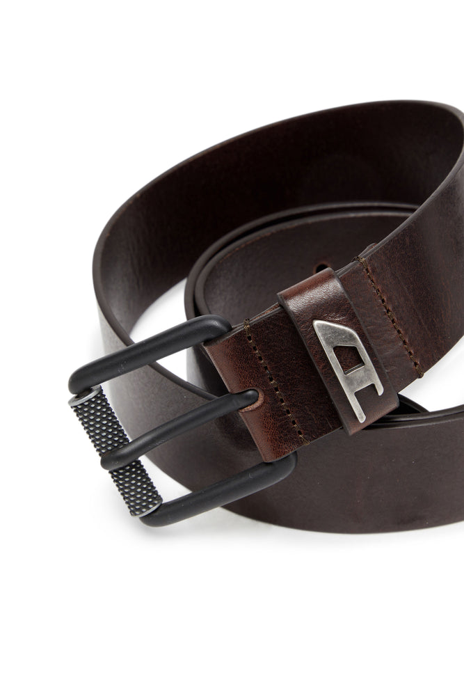 3.5cm shiny leather belt with logo loop (2)