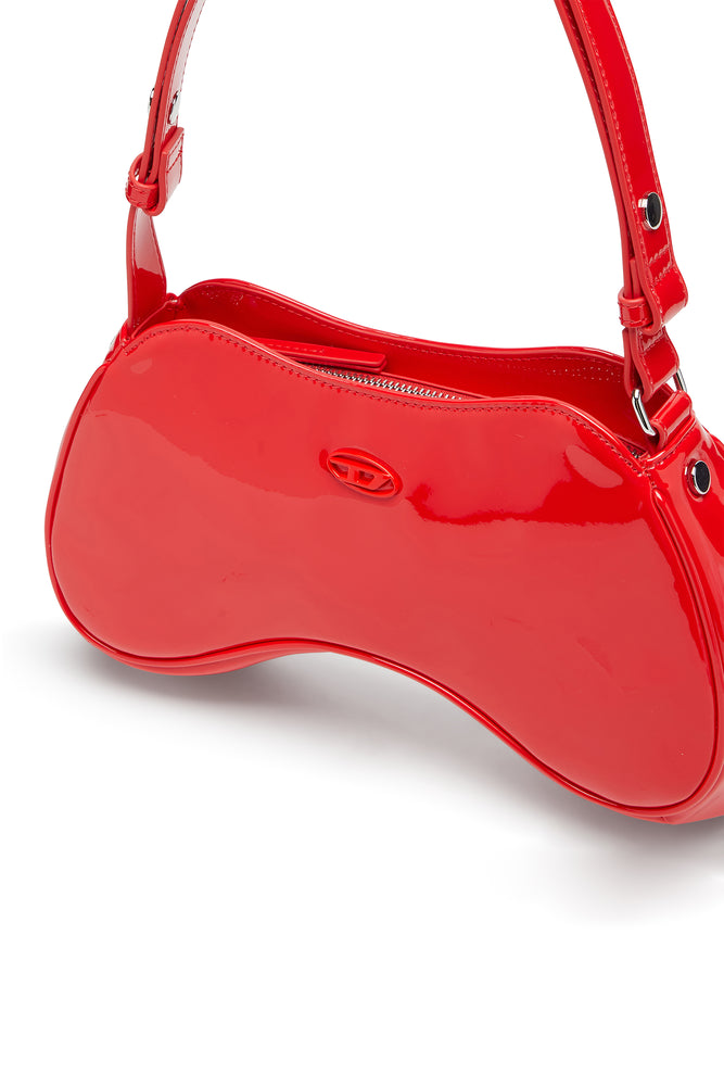 Play-Glossy crossbody bag with tonal logo (4)