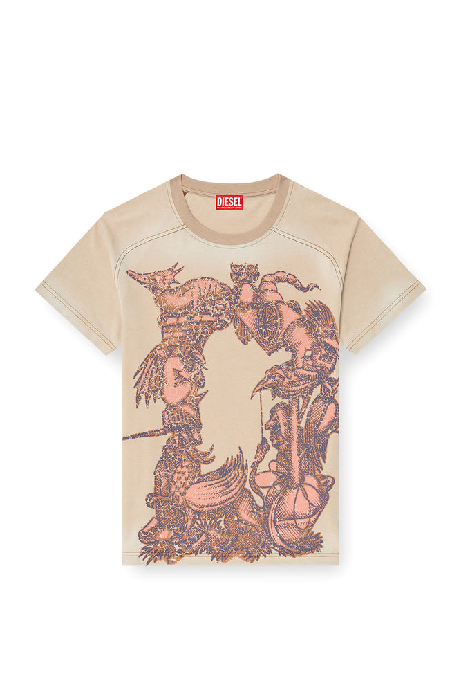 Faded T-shirt with graphic motif (4)
