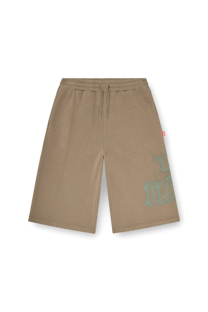 Treated longline shorts with print (4)