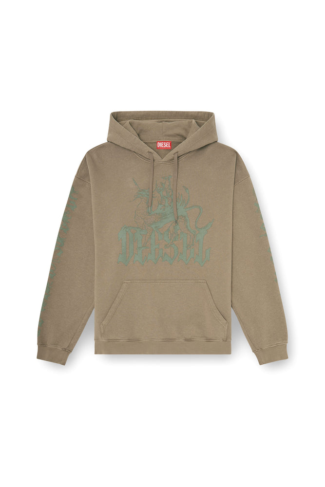 Treated hoodie with griffin print (4)