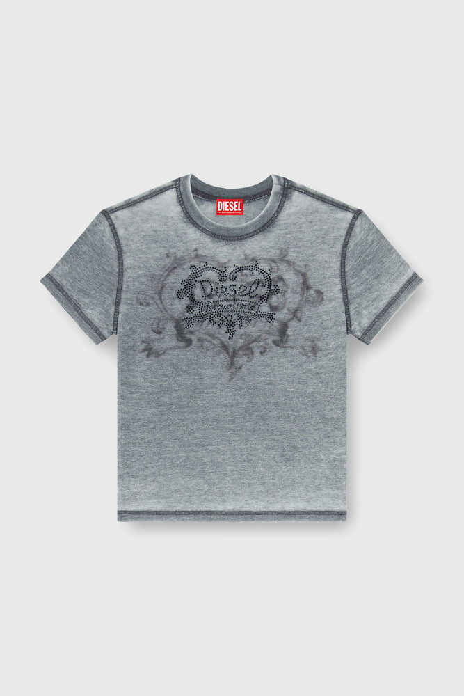 Jersey t-shirt with rhinestones and burnout effect (3)