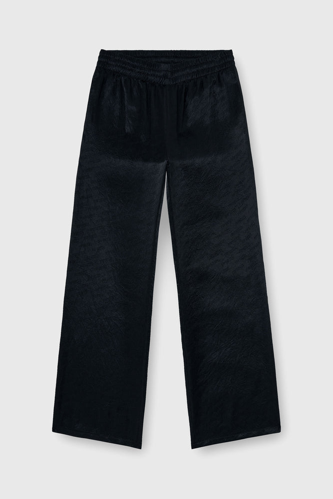 Pants in logo-jacquard satin (3)