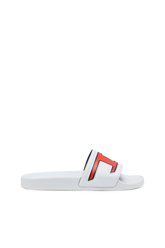 Sa-Mayemi-Pool Slides With Embedded D Logo